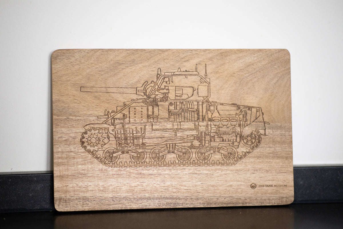 The Tank Museum Sherman Chopping Board Homeware Widdop Bingham
