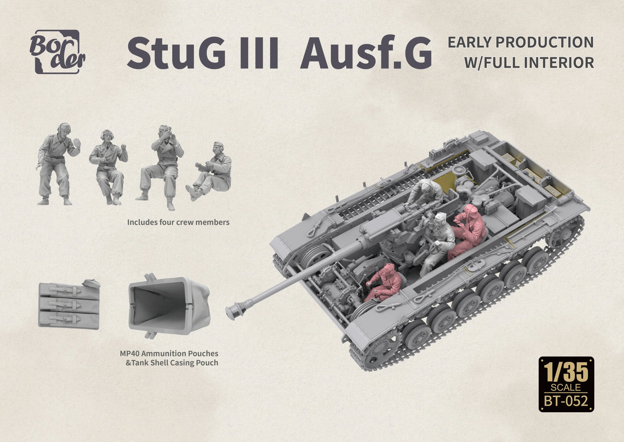 Border Model 1/35 Stug III Ausf. G Early, with Full Interior