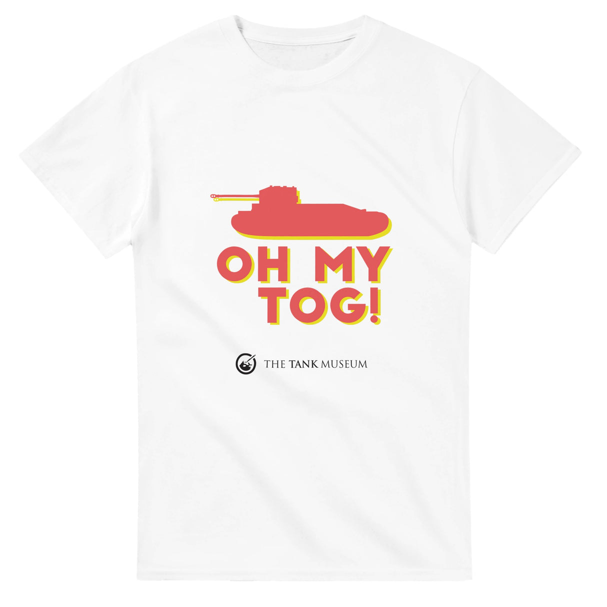 Oh My TOG t-shirt - Shipped from US Print Material The Tank Museum White S