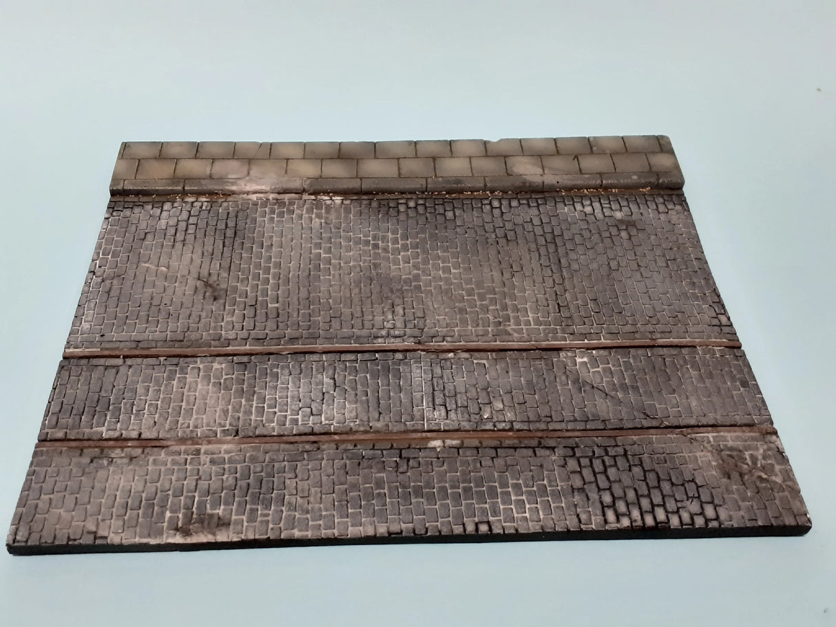 Fields of Glory Models Diorama Bases and Buildings Model Accessories Fields of glory Ltd 1/35 Diorama base No 15, tram tracks (20x25 cm)