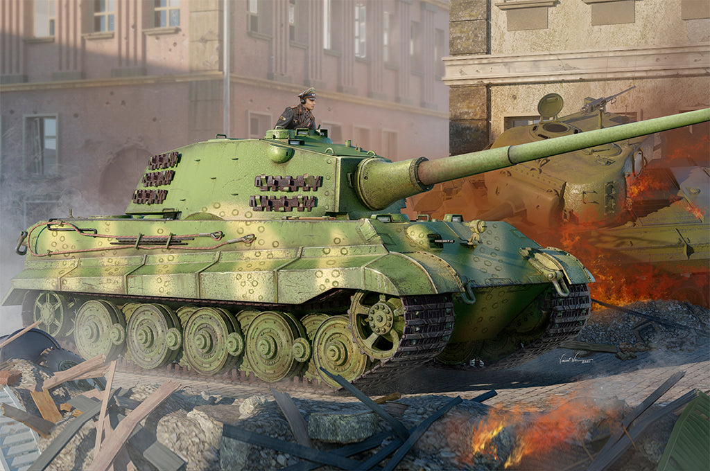 Hobby Boss 1/35 Tiger 2 (Henschel 105mm) Brick Model Kit Hobby Boss