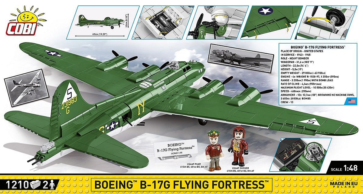 Cobi Boeing B-17G Flying Fortress Brick Model Kit Cobi
