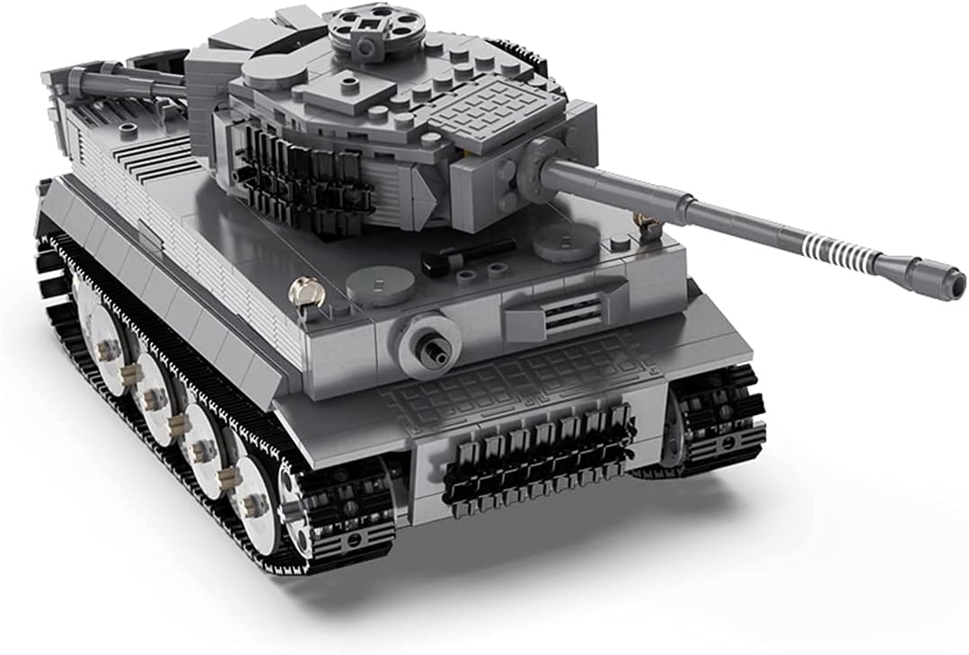 CaDA Remote Control Brick Model Tiger Tank Brick Model Kit Cadfi