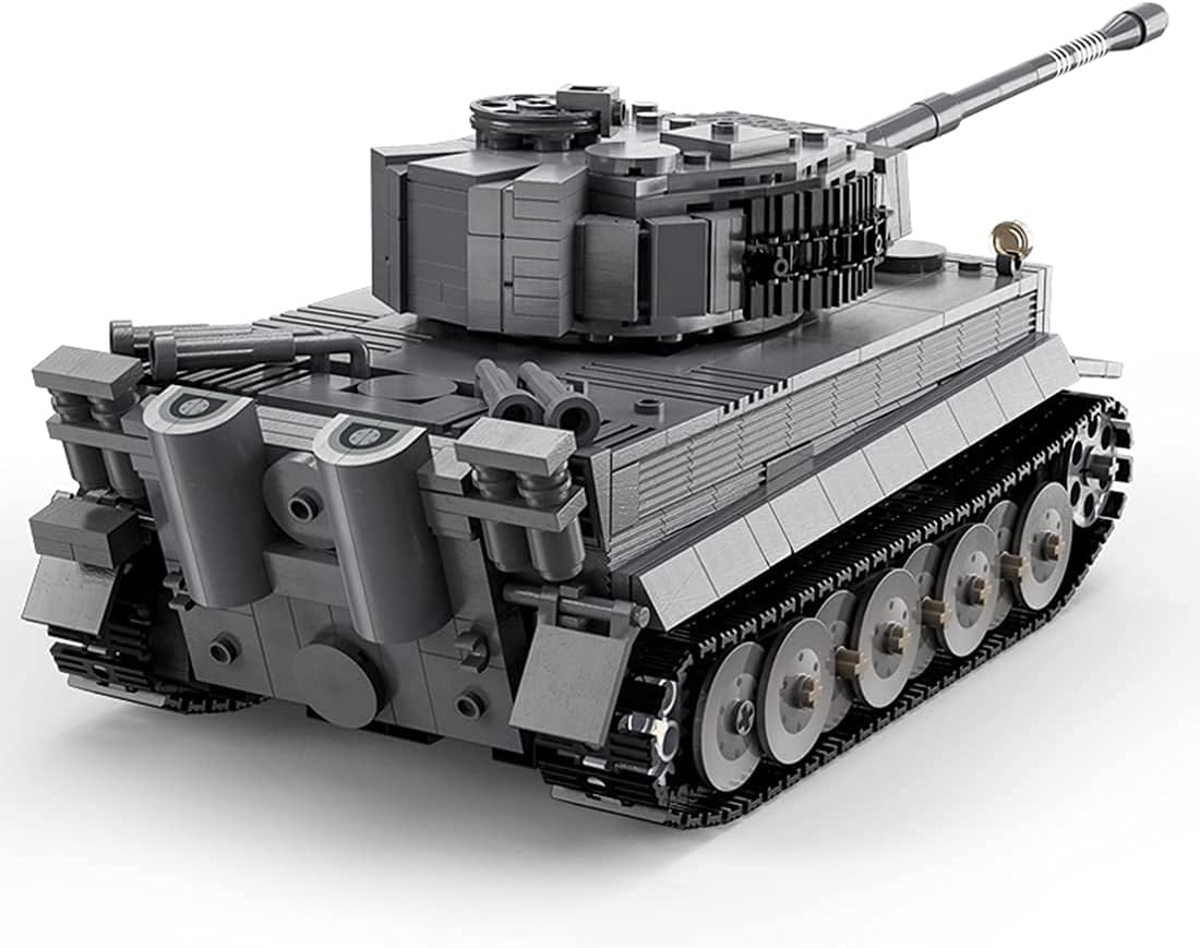 CaDA Remote Control Brick Model Tiger Tank Brick Model Kit Cadfi