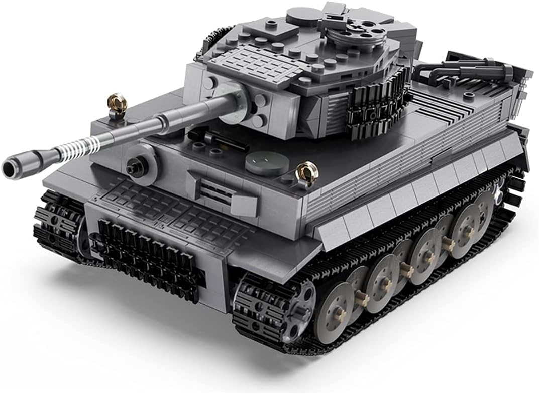 CaDA Remote Control Brick Model Tiger Tank Brick Model Kit Cadfi