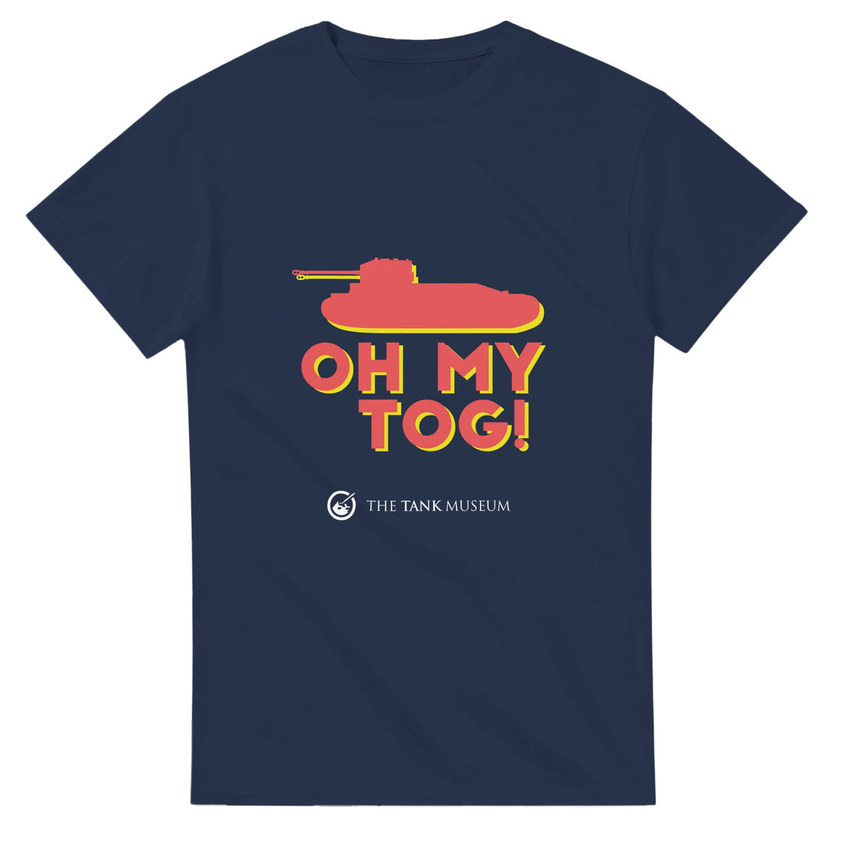 Oh My TOG t-shirt - Shipped from US Print Material The Tank Museum Navy S