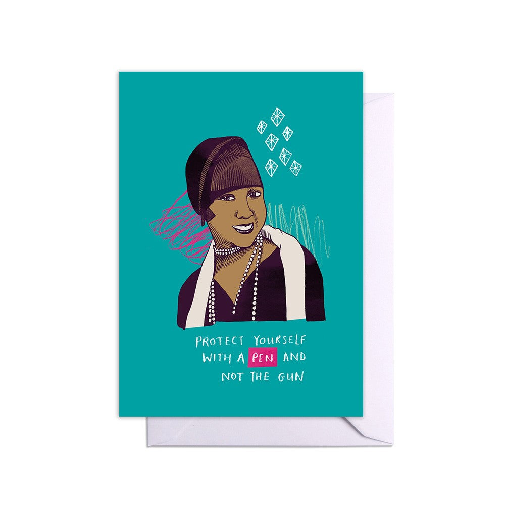 Josephine Baker Greetings Card Greetings Card Middle Mouse