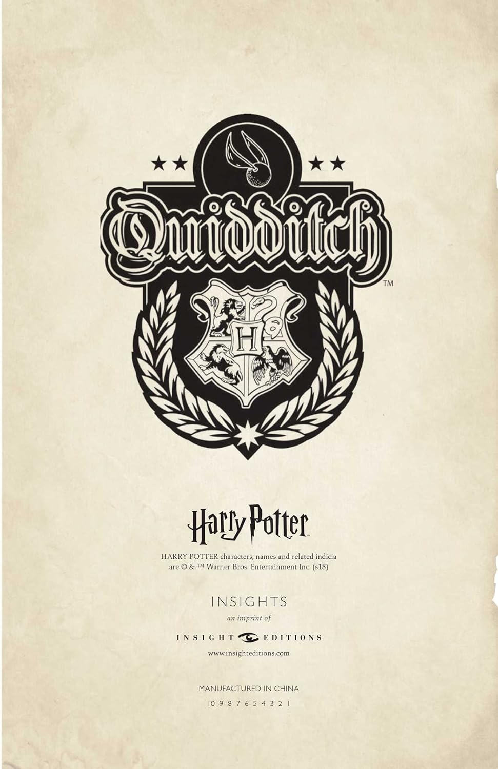 Harry Potter: Quidditch Hardcover Ruled Journal Notepads 66 Books