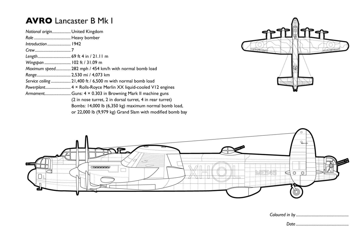 Military Aircraft Colouring Book Book Award Publications