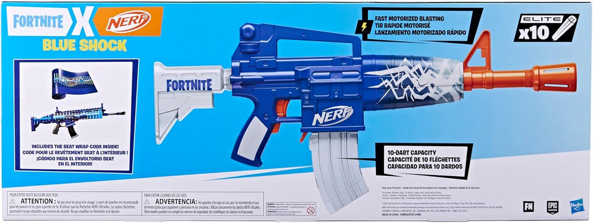 Nerf Fortnite Blue Shock Toy 66 Books