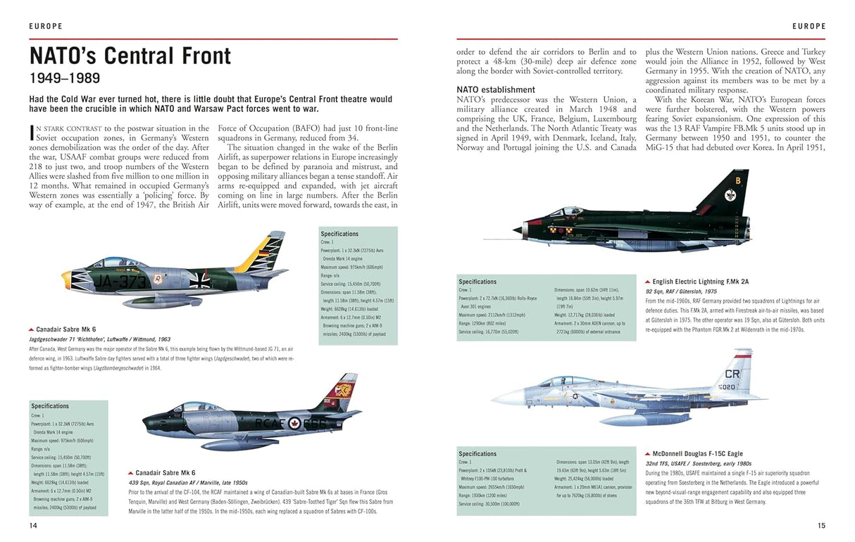 Aircraft of the Cold War 1945-91 Book Amber