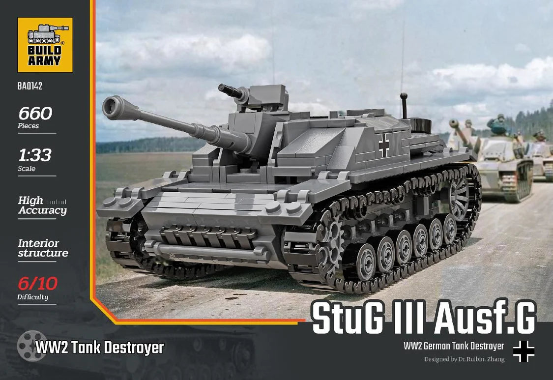 Build Army StuG lll Ausf.G Brick Model Kit Build Army