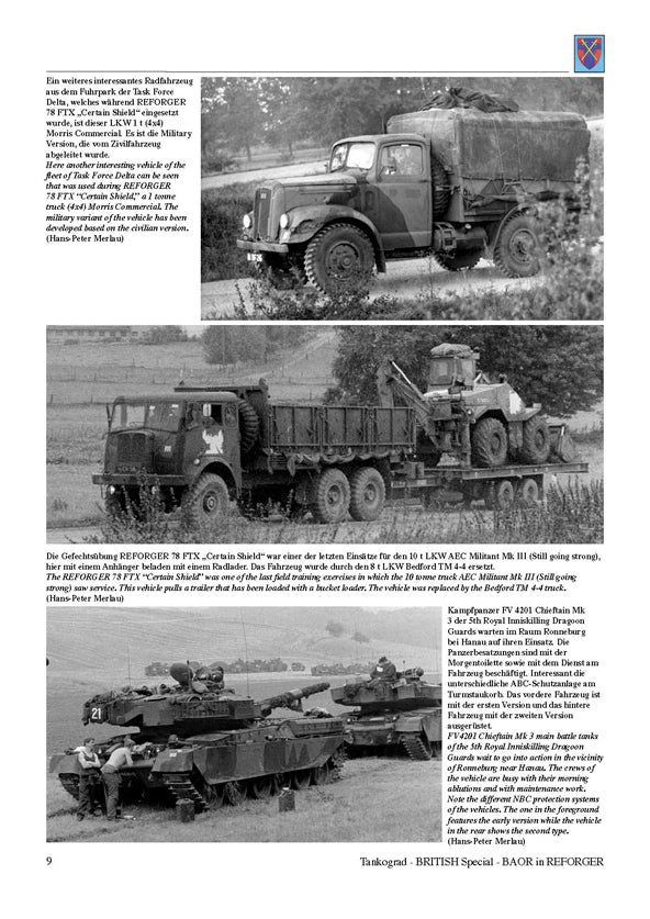 Tankograd 9012 - BAOR in Reforger Book Tankograd