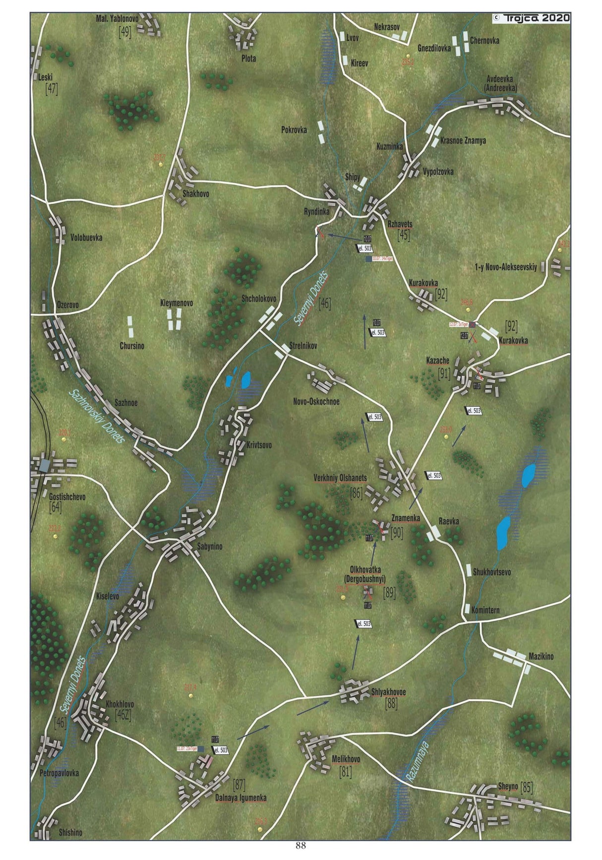 Technical and Operational History: Tiger, Map 1942-1945 East Front Book Bookworld