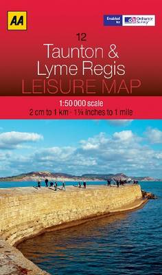 Taunton & Lyme Regis leisure map Book Gardners