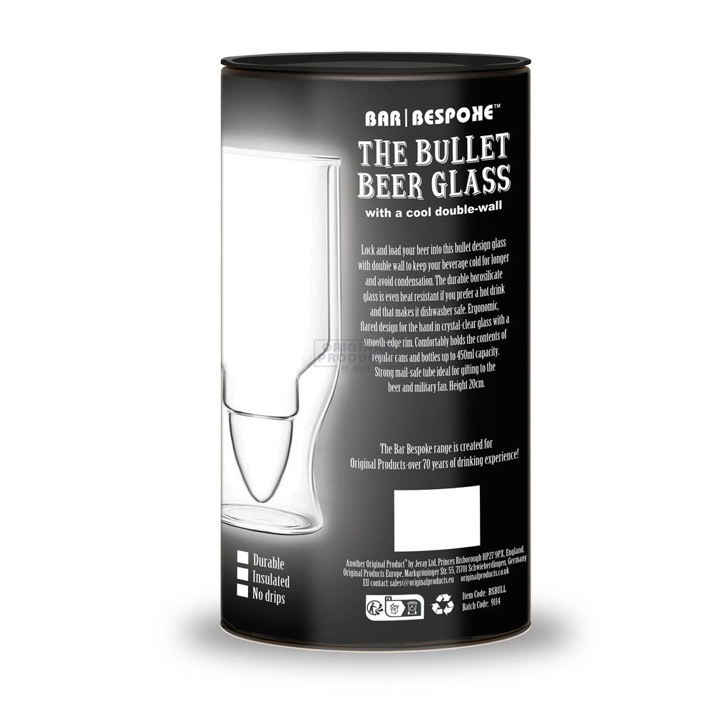 50 Cal Bullet Glass Drinkware Jeray Sales Ltd