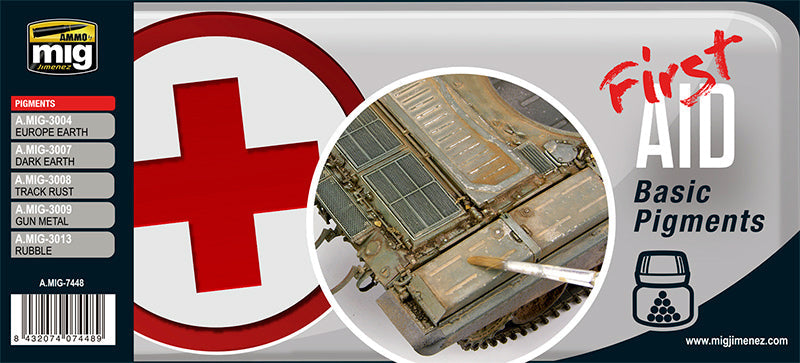 Ammo by Mig Basic Pigments (First Aid) Model Paint Ammo by mig.