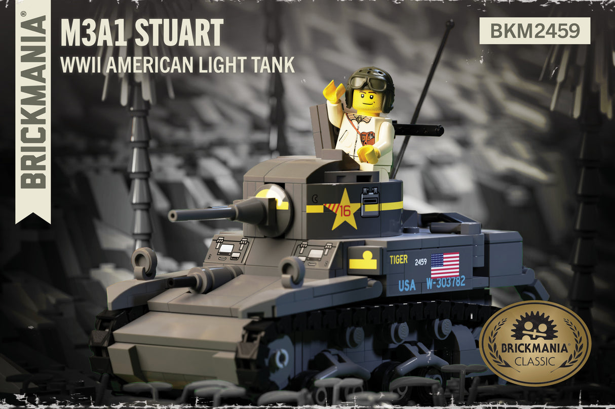 Brickmania: M3A1 Stuart Brick Model Kit Brickmania