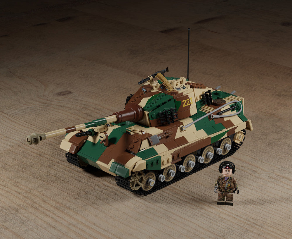 Brickmania 1/35 Scale Tiger Ausf. B "Königstiger" (weight, WORM) Brick Model Kit Brickmania