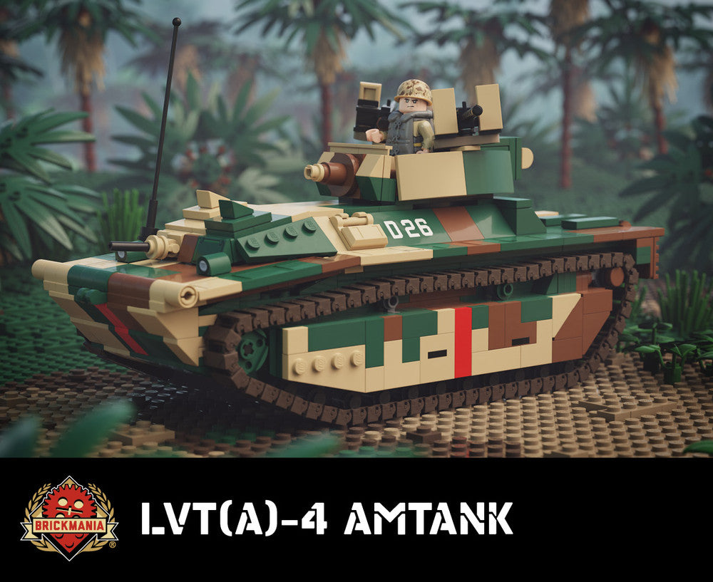 Brickmania 1/35 Scale LVT (A)-4 Amtank (weight, WORM) Brick Model Kit Brickmania