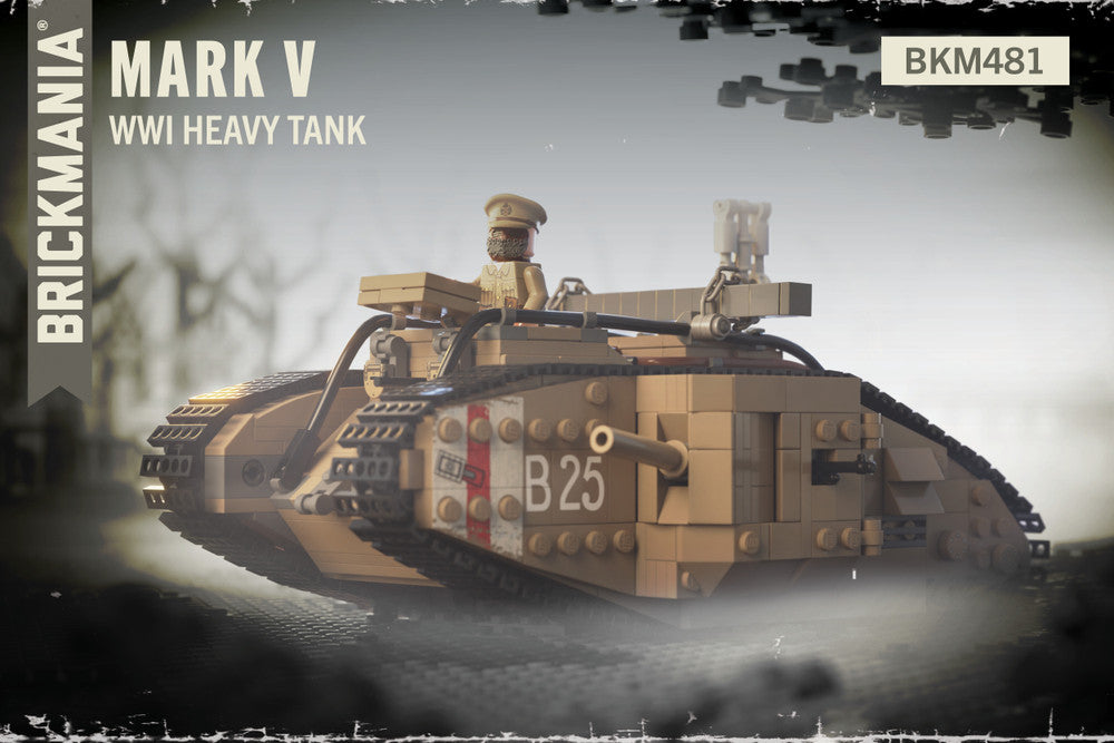 Brickmania 1/35 Scale Mark V tank (weight, WORM) Brick Model Kit Brickmania
