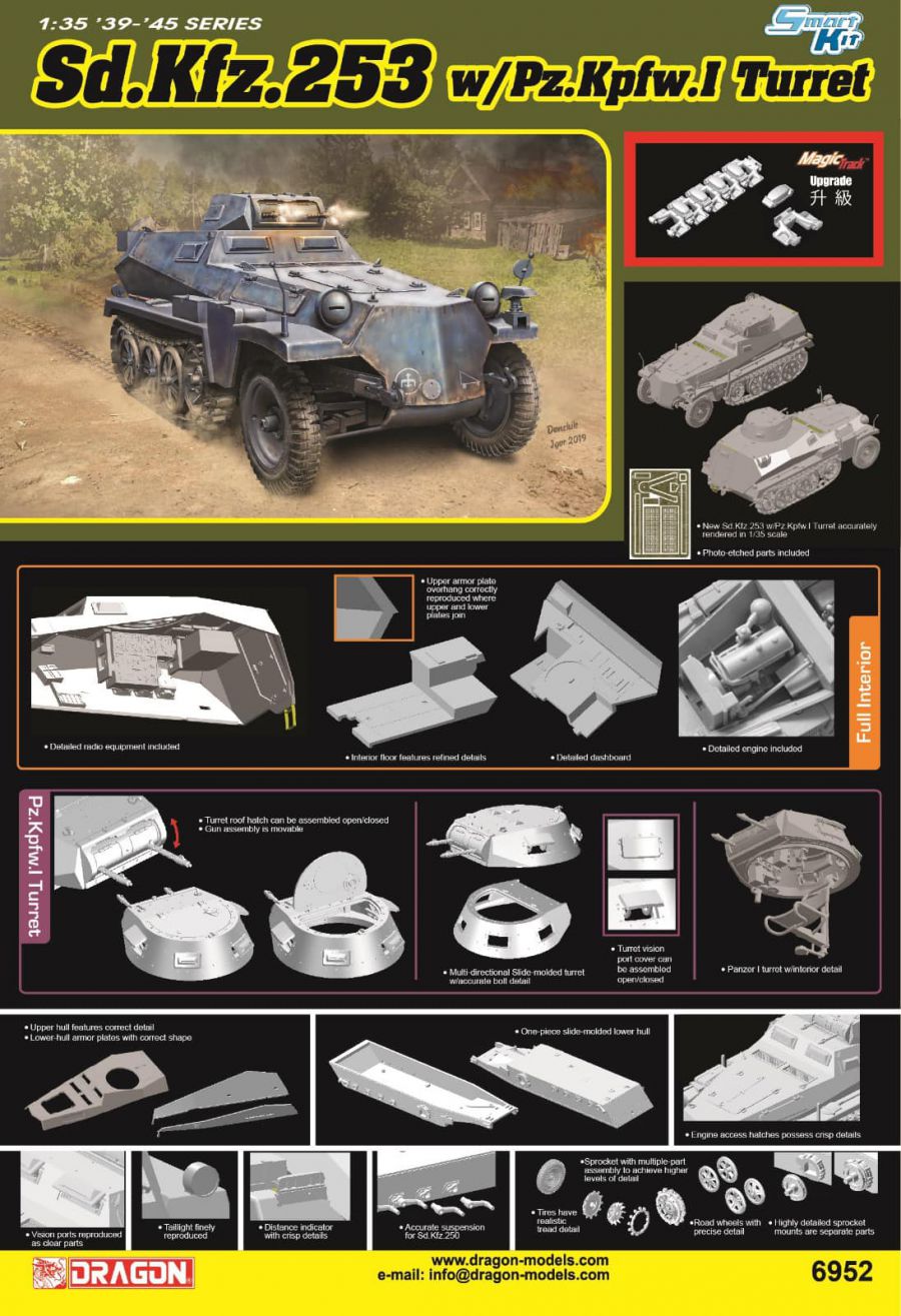 Dragon 1/35 Sd.Kfz.253 W/Panzer I Turret