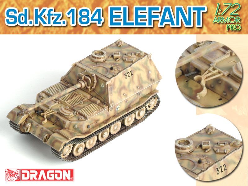 Dragon 1/72 Armour Pro Sd Kfz 184 Elephant