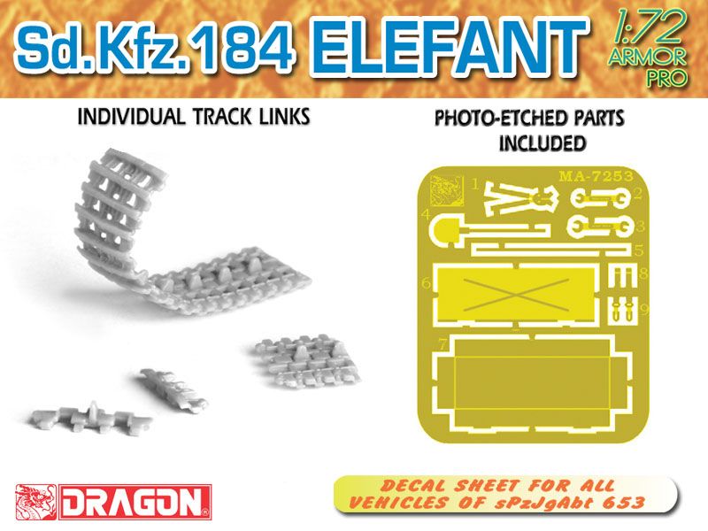 Dragon 1/72 Armour Pro Sd Kfz 184 Elephant