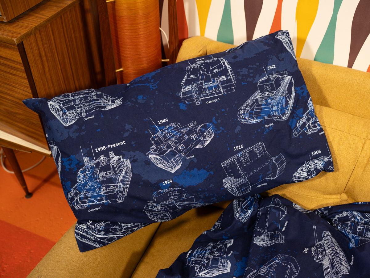 Evolution of British Tanks Duvet Covers (WORM) Bedding The Gift Scholars