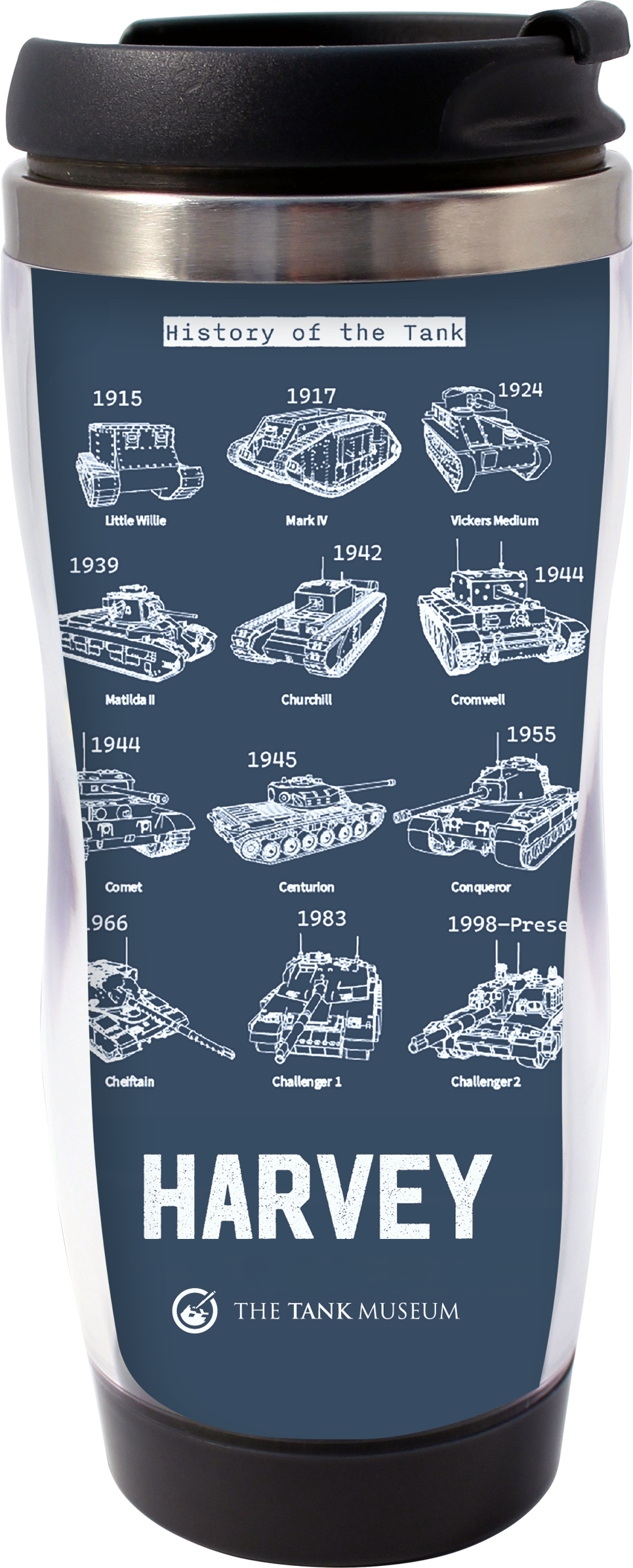 British Tanks Personalised Travel Mug