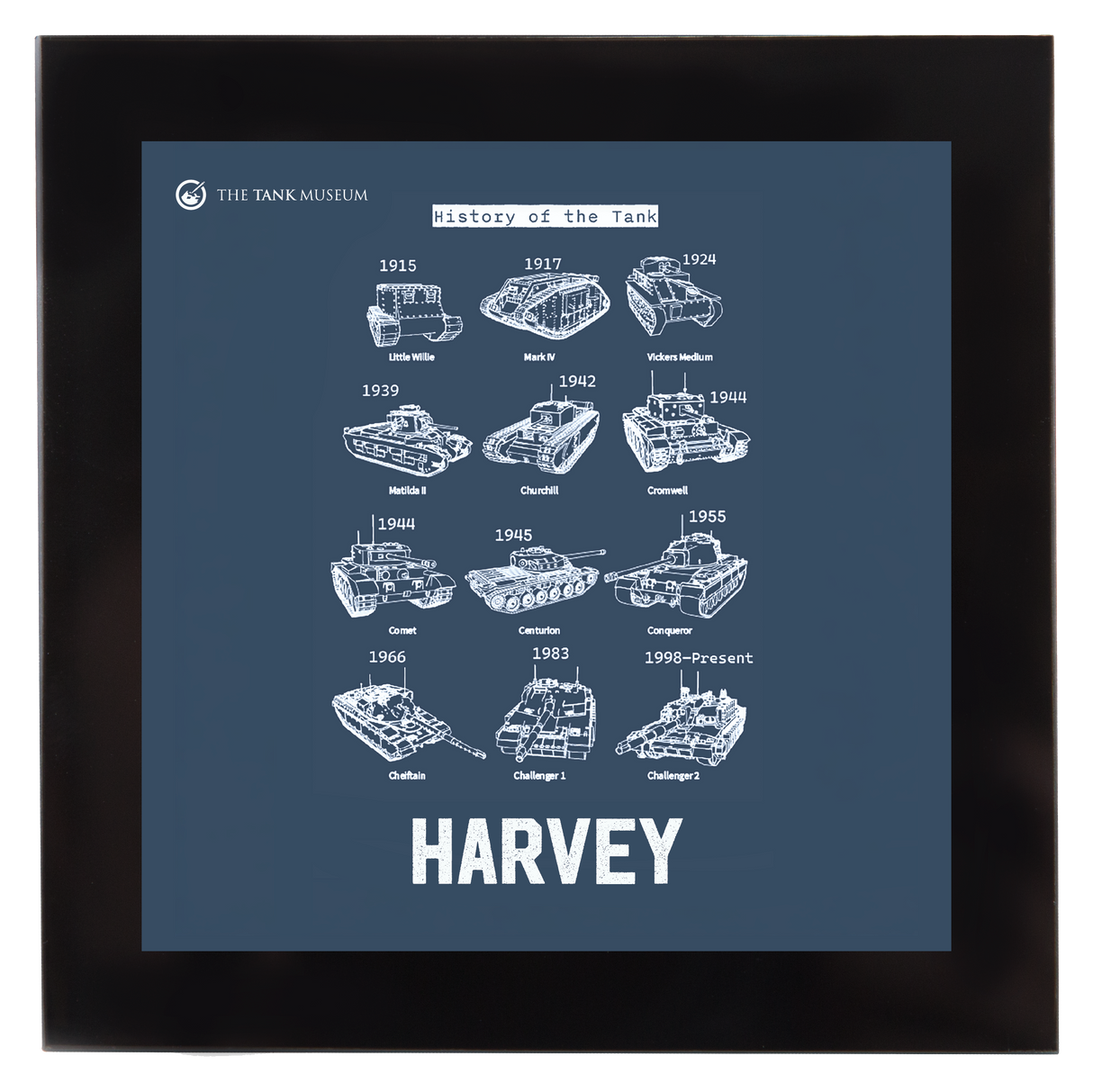 British Tanks Personalised Square Coaster Coaster My Moments