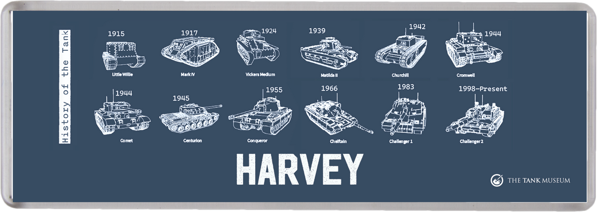 British Tanks Personalised Magnet