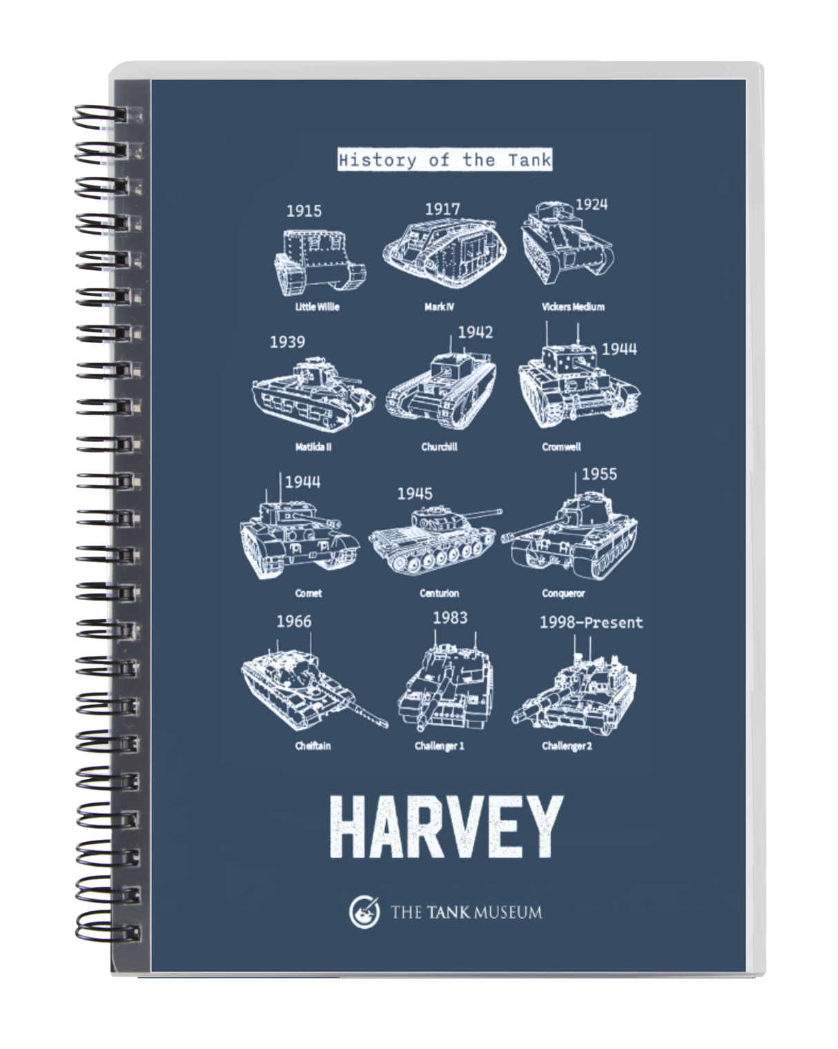 British Tanks Personalised Notebook
