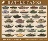 Battle Tanks Through the Ages - 1000pc Jigsaw Puzzle