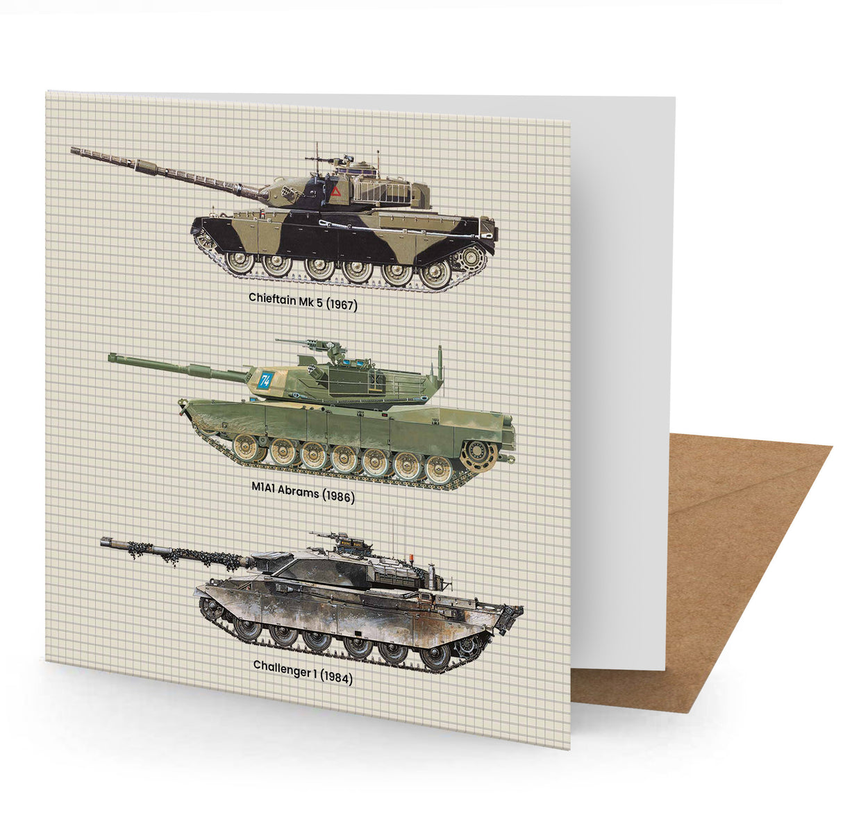 Main Battle Tanks Greeting Card Greetings Card Coach House