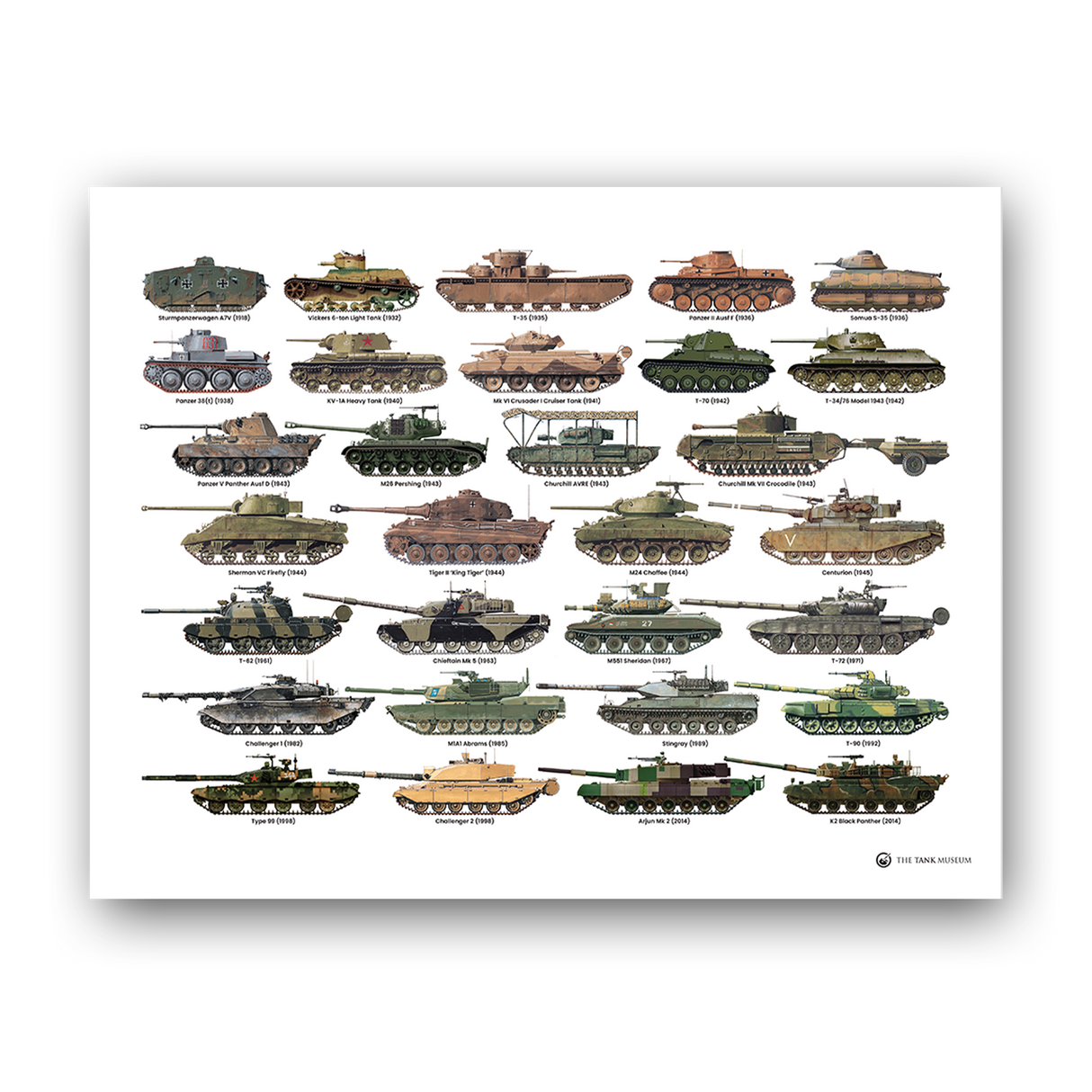 Tanks Illustration Print Wall Art Star Editions