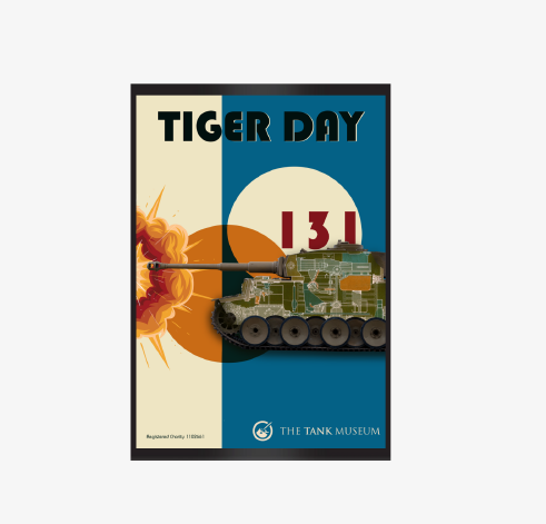 Tiger Day 2025: Tiger 131 Tank Magnet Fridge Magnet The Original Metal Sign Co