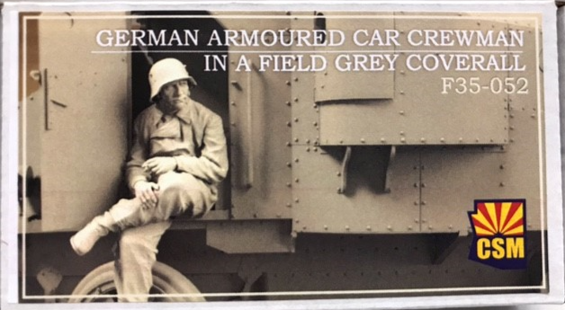 CSM 1/35 Scale Figures Scale Model CSM German Armoured Car Crewman in Coveralls.