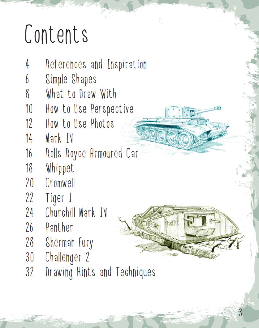 The Tank Museum's Guide to How to Draw Tanks Book TM Publications