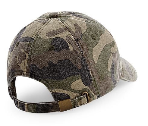 Vintage Camo Baseball Cap Hat Kingfisher