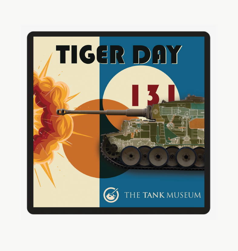 Tiger Day 2025: Tiger 131 Tank Coaster Coaster The Original Metal Sign Co
