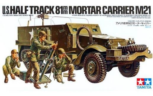 Tamiya 1/35 Scale US Mortar Carrier M21 Scale Model Tamiya