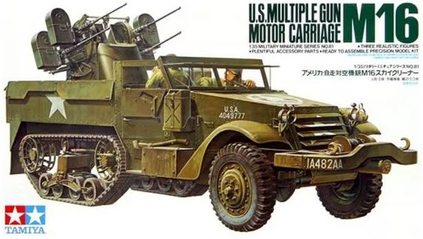 Tamiya 1/35 Scale US Multiple Gun Motor Carriage M16 Scale Model Tamiya