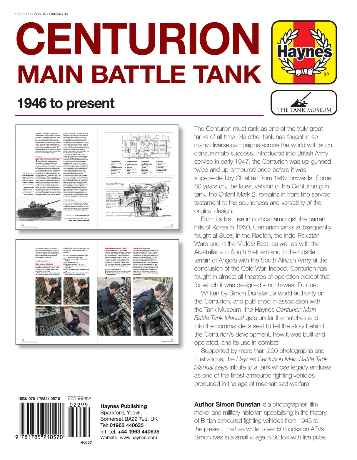 Centurion Main Battle Tank Owners' Workshop Manual Book Haynes
