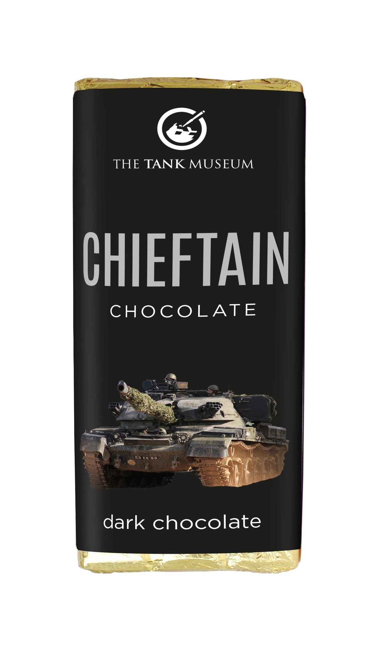 Luxury Tank Museum Chocolate Food Farrah's Luxury Dark Chocolate Bar - Chieftain
