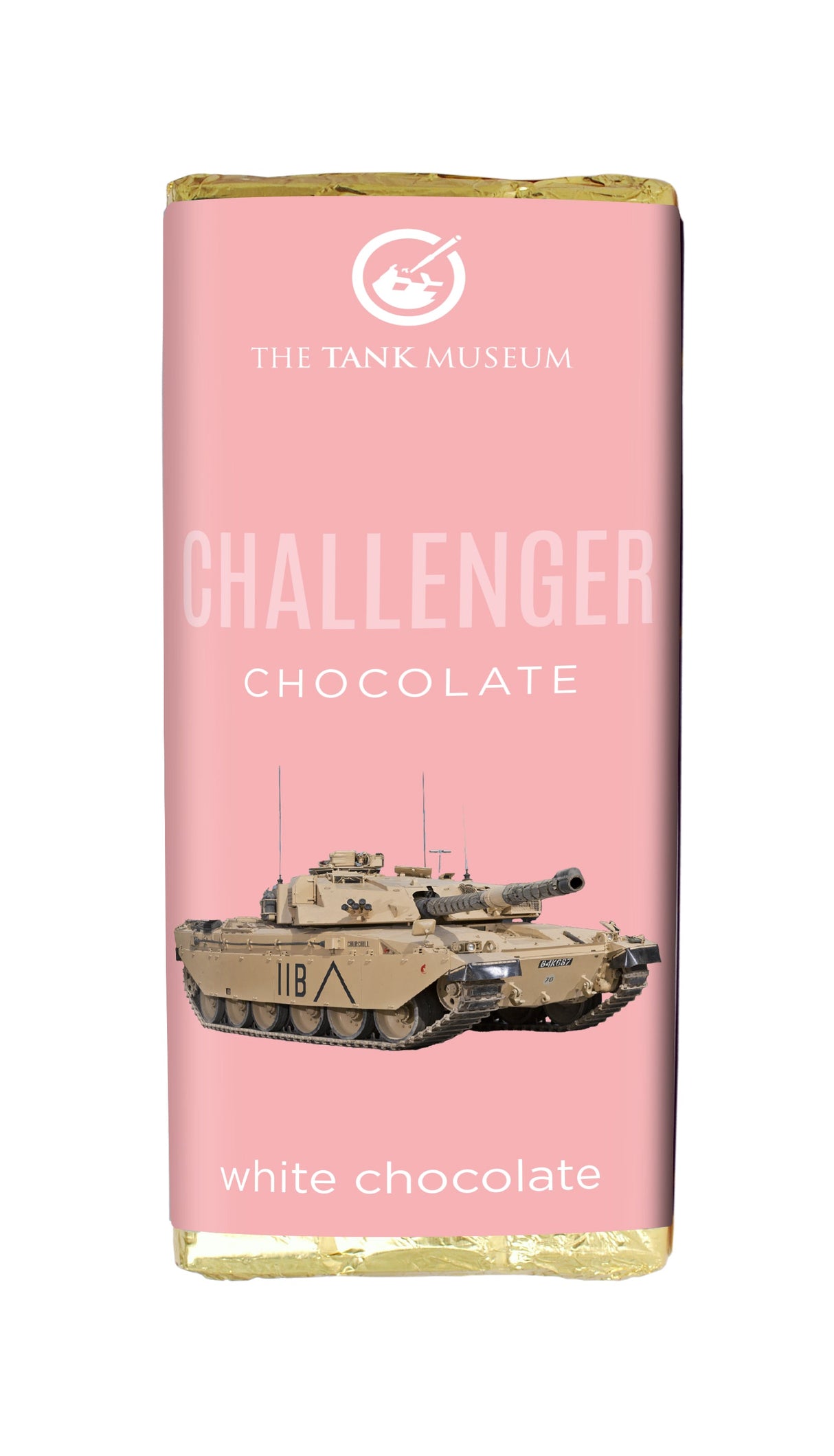 Luxury Tank Museum Chocolate Food Farrah's Luxury White Chocolate Bar - Challenger