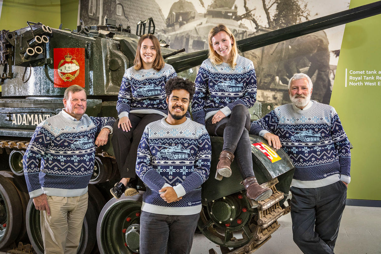 2024 Tank Museum Knitted Christmas Jumper Jumper AAA Ltd