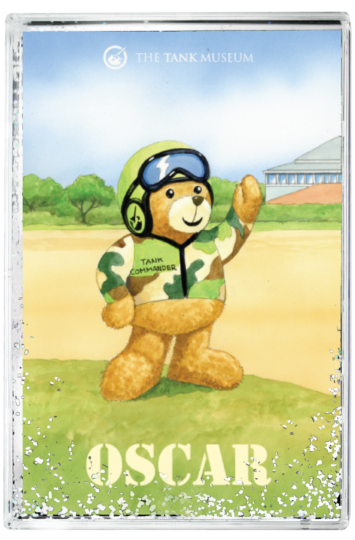 Tank Commander Basil Glitter Block
