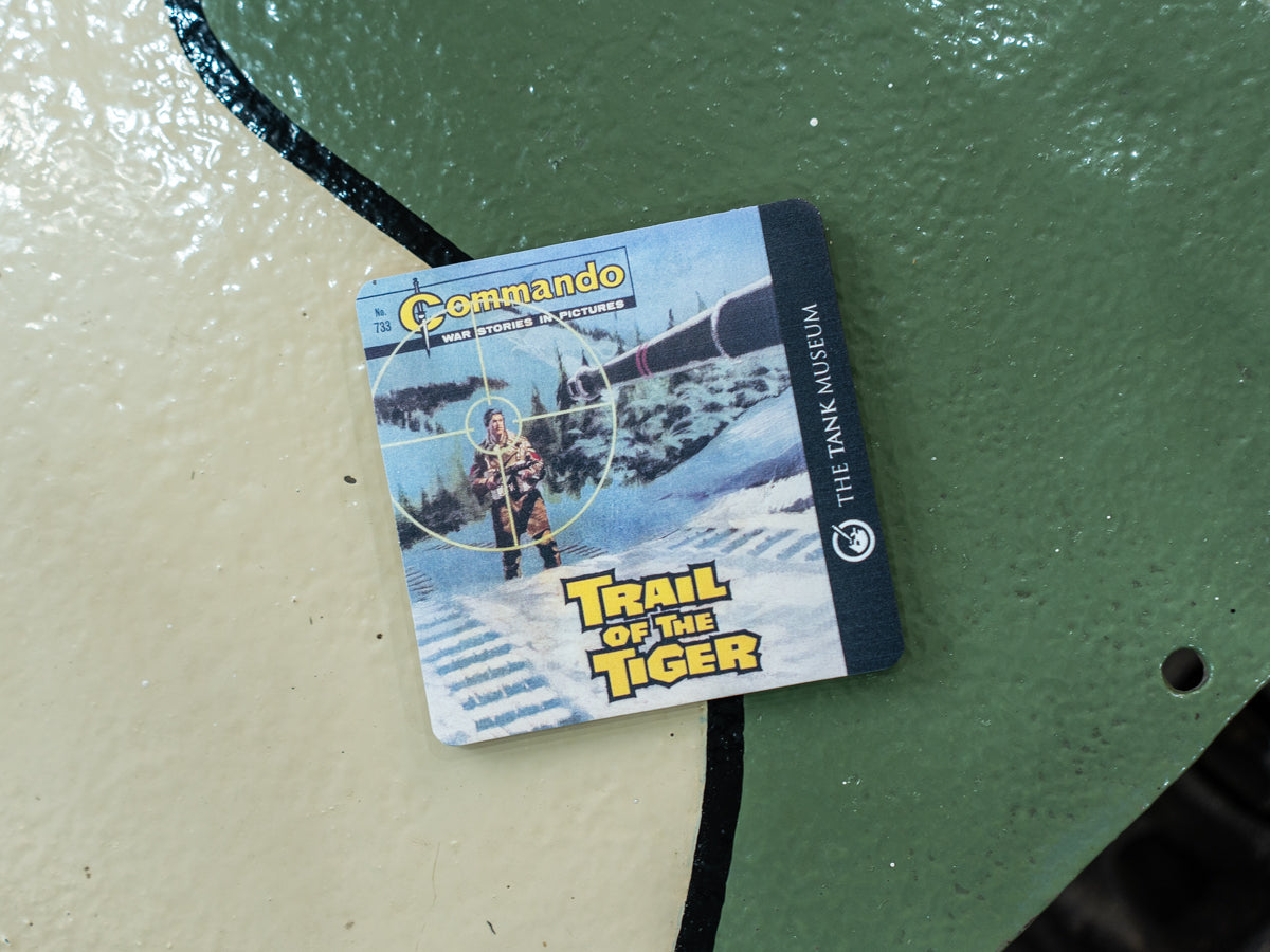 Commando Comics Trail Of The Tiger Coaster Coaster The Original Metal Sign Co