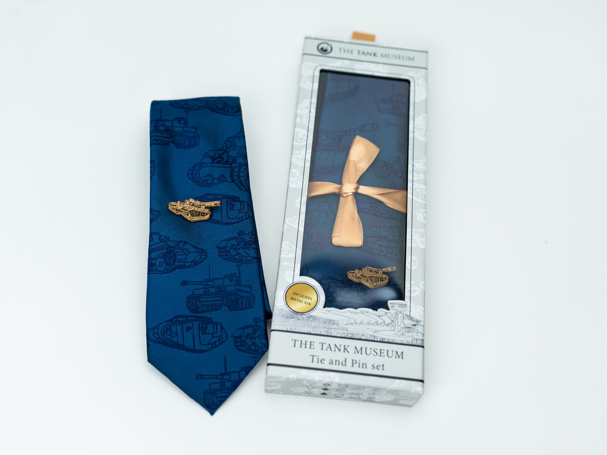 Tank Tie and Pin Badge Tie AAA Ltd